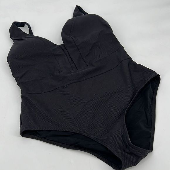 Sea Level Multi-fit Spliced Black One Piece Size 12 MSRP $120 NWT - Picture 3 of 9